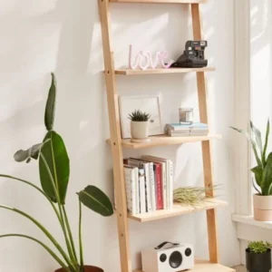 Elisra Ahşap Merdiven Kitaplık