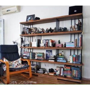 Şık Modern Açık kitaplık 200x180x24